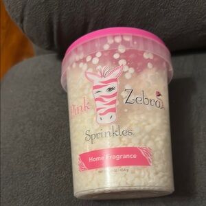 Pink Zebra Sprinkles Home Fragrance - Pink and White